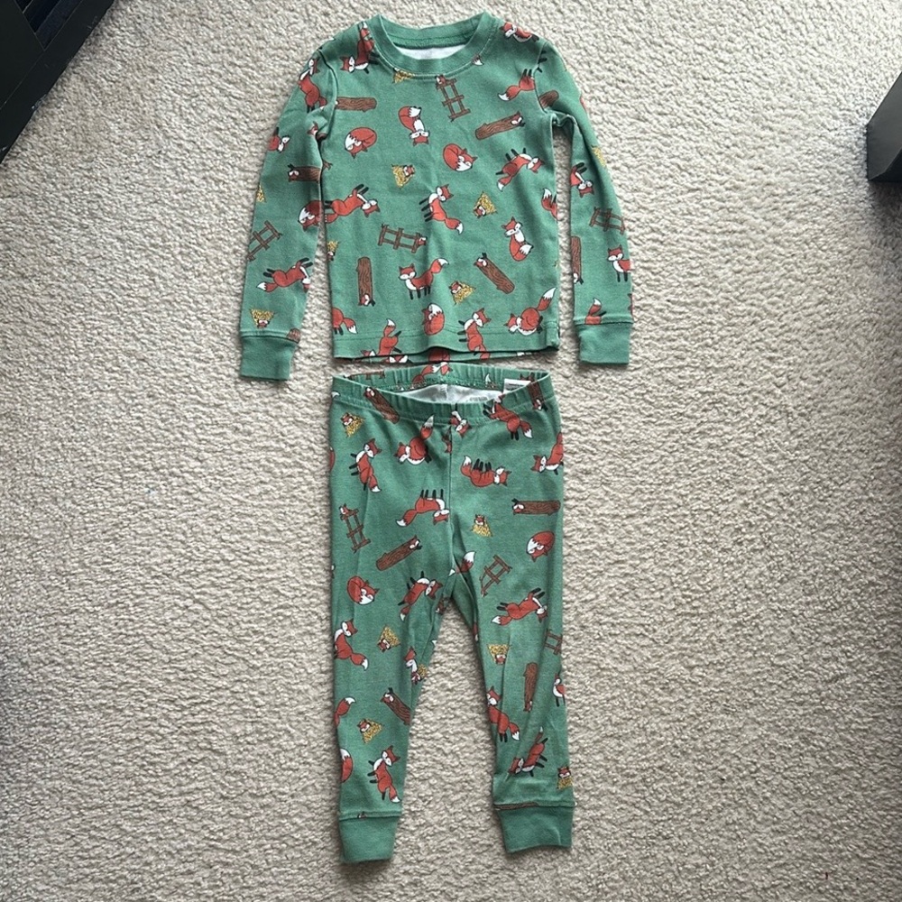 Toddlers' Organic Cotton Fitted Pajamas